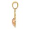 14K Two Tone Gold Sweet 16 Heart Pendant Charm Jewelry 18 x 15 mm